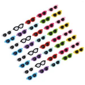 Depolama Şişeleri 40 PCS Güneş Gözlükleri Saç Pin Tonları Kızlar Düz Back Cazibe Bebek Takı Arabaftları Plastik Scrapbooking
