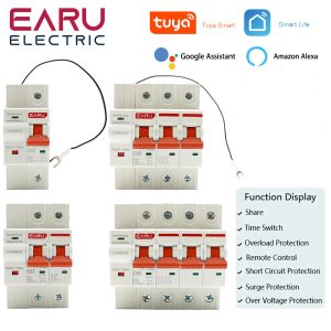 Kontrol 1P 2P 3P 4P Tava Uygulaması WiFi Devre Breaker Zamanlayıcı Ses Uzaktan Kumanda Akıllı Yaşam Otomatik Akıllı Kesinti WiFi Anahtar