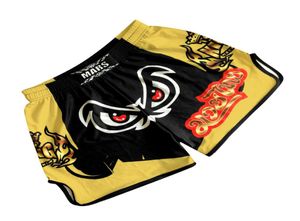 Boks şort Muay Thai Kick Boxing Boxer Shorts mma erkekler kavga atma spor giyim boks kısa pantolon bütün 2205111200126