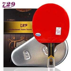 Дружба 729 King 9 Star 8 Table Tennis Racket Carbon Ping Pong Pong High Picky Pipsin Pingpong Lat с сумкой 240419