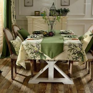 Столовая ткань Light Luxury Cotton Linen Tablecloth Western Restaurant El Party Встреча с водонепроницаемым кофе