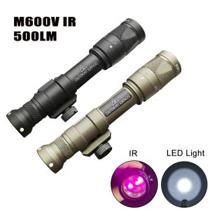 Охотника за прицелами Airsoft Flashlight M600V IR Белый светодиодный светодиод