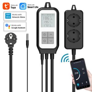 Прогрозии Wi -Fi Датчик температуры контроллер Smart Digital Thermostate Outlet Outlet Relay Relay Relay Relay для парникового террариума