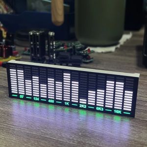 Amplifikatör LED Müzik Spektrumu LED Ses Seviyesi Gösterge Pikap Ritim Işığı 12V 24V Amplifikatör VU Metre Araba Oynatıcı Atmosfer Lambaları