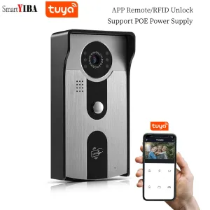 Control Smartyiba Tuya Wi -Fi Smart Video Intercom Metal Case1080p IP Doorled Video Suveillance HD камера RFID разблокировка