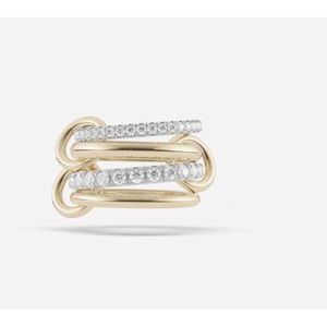 Кольца Ring Rings Halley Gemini Spinelli Kilcollin Esigner New in Luxury Fine Jewelry Gold и Sterling Sier Hydra Linked Drop Drop OTGT1