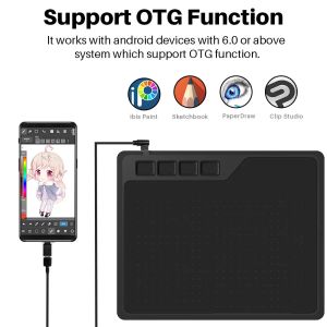Таблетки Gaomon S620 6,5 x 4 дюйма цифровой планшет аниме, графический планшет для рисования игры OSU с 8192 уровнями Battery Free Pen