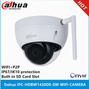 Kameralar Dahua ipchdbw1430desw 4mp ip kamera ir30m ip67 IK10 Builin SD kart yuvası ağı açık wifi kamera