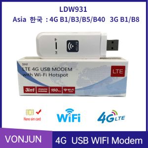 Routers LDW931 4G Router Nano SIM -карта LTE USB Modem Hotspot Wi -Fi Dongle