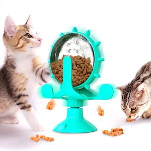 Тойс -поворот, утечка, утечка продуктов питания кошачья тренировки для игр на игру игрушки IQ Feeding Kitter Toy Pet Toy Toy Cat Food Ball Pet Products