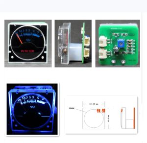 Amplifikatör 2pcs 12V Analog Panel VU Metre Ses Seviyesi Metre Mavi Arka Işık Seviyesi Göstergesi Müzik Spektrumu