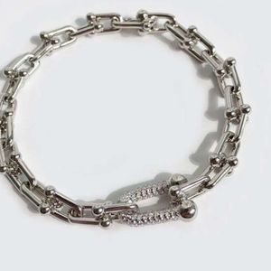 U Shape Charm Bracelet Bracelets de pulseiras de luxo para mulheres joias masculinas Rise Gold Silver Diamond Bracelet Mossanite Jóias Mulher Férias Gift Women