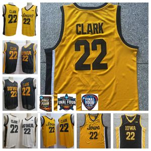 Iowa Hawkeyes 22 Caitlin Clark Jersey Kolej Basketbol Formaları Erkekler Dikişli