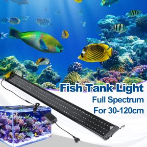 Akvaryumlar 30120cm Diken Akvaryum LED aydınlatma lambası Çok renkli balık tankı su bitkisi deniz büyüyen LED akvaryum aydınlatma lambası