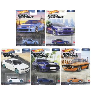 Araba 2023 Hot Wheels Premium Hızlı Öfkeli 99 Nissan Maxima BMW M3 Özel Mustang Alfa Romeo Giulia 1:64 Diecast Araba Modeli Oyuncak Hnw46