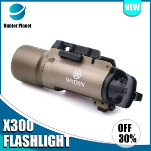 Scopes Taktik SureFir X300 Filim Flaşı Metal Silah Tabanca Tabancası İzci LED Işık Avcılık Açık havada Airsoft Accesories Equipments F