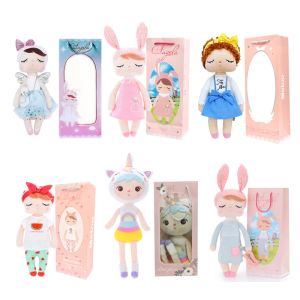 Куклы мягкая фаршированная игрушка Fox Rabbit Angela Plush Doll Crib Appease Toy Toy Baby Girl Boy Gift Metoo Кукла бесплатная доставка