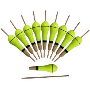 Aksesuarlar 10pcs Balıkçılık Bobbers Bobbers Paulownia Cork Float Ağır Akım Balsa Ahşap Balıkçılık Şamandıraları Set 8.5cm/2g Flotteur Peche Darbe Pesca