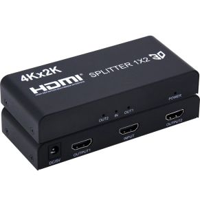 Объектив 4K 3D 1x2 HDMI Splitter 1080p Дистрибьютор видео преобразователя для PS3 PS4 камеры DVD -ноутбук на телевизионный проектор проектор Dual Display