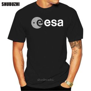 Рубашки ESA Европа Европейское космическое агентство Symbo Nerd Geek Mens White Tshirt Бесплатная доставка мужская новая мода