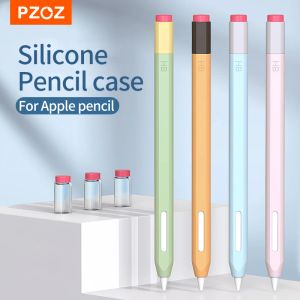 Ручки Pzoz красочный корпус для яблочного карандаша 2 защитный корпус для iPad Trable Touch Stylus Стилус Силиконовый рукав
