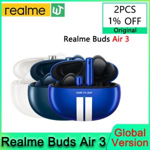 Наушники глобальная версия realme buds air 3 bluetooth 5.2 наушники TWS 42DB Active NOICE Отмена для наушников IPX5 водостойкая гарнитура