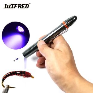 Аксессуары Wifreo deluxe Flue Fishing UV -клея Cure Light UV Torch Pen Ultra Violet Freshlight Nymph Buzzer Head Вылечение черной светильники