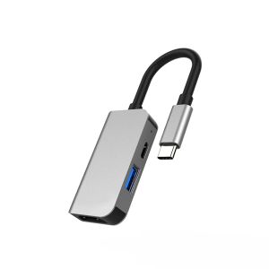 Hubs USB Hub C Hub - Multi USB 3.0 HDMI Adaptör 87W MacBook Pro Type C Tip C 3.0 Splitter 3 bağlantı noktası USB C HUB için hızlı şarj adaptörü