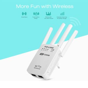 Router AC1200 Wireless Mini Router AP WiFi Repeater Langstrecke Extender Booster Dual Band 2,4G/5GHz Englische Firmware EU US AU Wall Plug