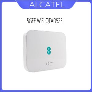 Маршрутизаторы Alcatel QTAD52E 5GEE WIFI 5G Мобильный широкополосный устройства Беспроводной модемный маршрутизатор с SIM -картой WiFi HOTPOT подключен к 64 пользователям