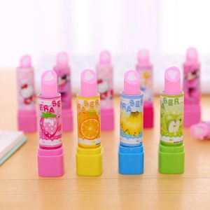 36pcs Kalite Yaratıcı Escolar Ruj Silgi Kawaii Okul Öğrenci Kırtasiye Kalem Silgi