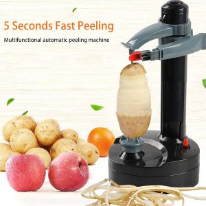 Soyucular Elektrikli Rotato 3 Yedek Bıçağı ile Soyucu Meyve Sebzesi için Otomatik Dönen Peeling Aracı