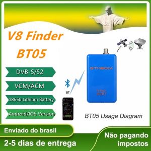 Receptores GTMedia V8 Finder BT05 Digital Satellite Finder DVBS/S2 1080P Melhor do que Satlink WS6933 6906 6916 Suporte Android/iOS System