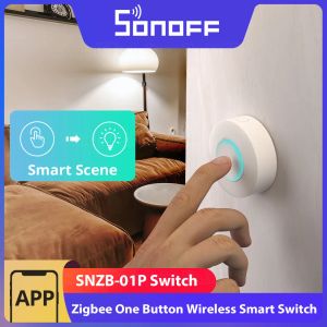 Управление Sonoff SNZB01P Zigbee Smart Wireless Switch Smart Scene через Ewelink Twoway Control с TX Ultimate Wall Switch NSPANEL Pro
