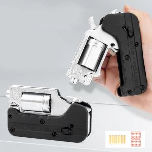 Auto 1Set Life Auto Switch Switchgun in lega pieghevole in lega sinistra Modello di simulazione della ruota pistola a proiettile morbido con proiettili di plastica