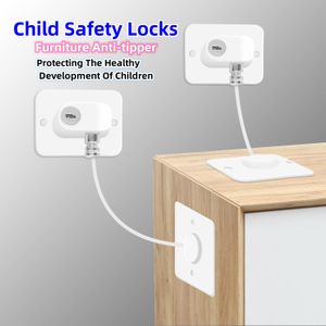 FQ3-2 BLOCCO DI SICUREZZA BAMBINO ABS+lega di zinco Multifunzionale Protezione per bambini Blocchi di frigorifero blocchi di cassetti Limitatori Limiti di finestra Forniture per il bambino.