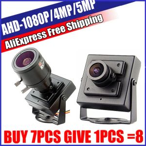 Lens Süper Küçük Metal CCTV Mini AHD Kamera HD 5MP 4MP 1080P 2.0MP Sonyimx326 Küçük Cam HD Parantez ile Tam Dijital Mikro Güvenlik