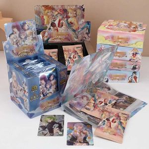 Cartões de coleta de jogos de jogos cartas de deusa Princess beautiful garotão cartoon anime zr raro coleção de cartões de jogo t240422