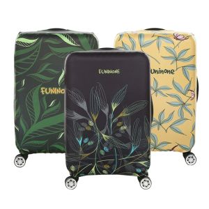 Аксессуары зеленые растения багаж пыли защитный покровительство женского эластичного чемодана троллейбус