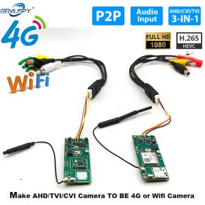 Kameralar 3G 4G Kamera Mini Wifi SIM Kart Yuvası ile Kablosuz Modül HD 720P/1080P AHD/TVI/CVI CAM İÇİN YAPILIK MOTION BAŞLIĞI SES