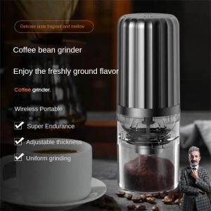 Grinders Grain Grinder, не занимая пробел, пробегая беспроводная портативная лаворсавитная кофейная шлифовальная шлифовальная шлифовка кофейная фанати