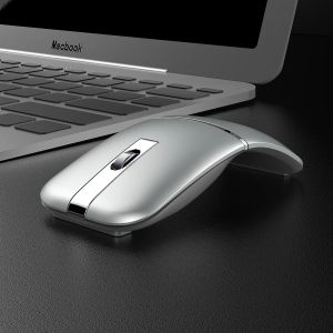 Мыши компьютерная беспроводная дуговая дуговая мышь Регаментируемая Bluetooth Silent для перемещения беспроводной ноутбук складной ультра тонкий маки