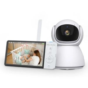 Monitors Baby Monitor 5.0 inç Kablosuz Video Wifi Yok Uygulama Nanny PTZ Kamera ile IPS ekranını İndirme