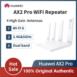 Маршрутизаторы Huawei Ax2 Pro Wi -Fi Router Dualband 300 Мбит / с сети усилитель Wi -Fi 6 2,4G 5 ГГц беспроводной широкополосный ретранслятор для домашнего офиса