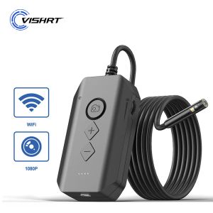 Kameralar WiFi Endoskop Kamera için Kamera Android 1080p HD Çift Üçlü Lens Rijit Kablo Su Geçirmez Muayene Kanalizasyon Araba Borescope Kamera