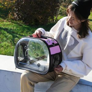 Сумки Soft Pet Carriers Портативные дышащие складные сумки Сумки перевозчиков. Сумма для домашних животных с застежкой для застежки -молнии с заклинанием Y5GB