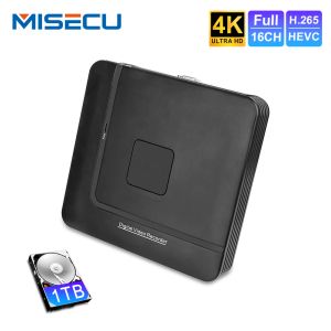 Линза Misecu H.265+ Mini CCTV NVR 16CH FULL HD 8MP 4K/5M/4M/3M/1080P VIDEE DEGROD