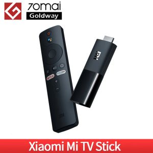 Kontrol Xiaomi Mi TV Stick Orijinal AB sürümü Android TV 9.0 Akıllı Mini TV 1GB RAM 8GB ROM Bluetooth 4.2 Dongle Wifi Google Asistan