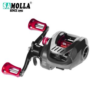 Аксессуары Samolla Dual тормозная система Baitcasting Rishing Rice High Speed 7.2: 1 10 кг магнитные и центробежные тормоза Рыбалка