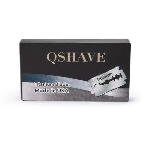 Blades Qshave It Safety Razor Blade Blade Straight Razor Titanium Blade Double Edge Classic Safety Razor Blade, сделанный в США, 100 лезвий